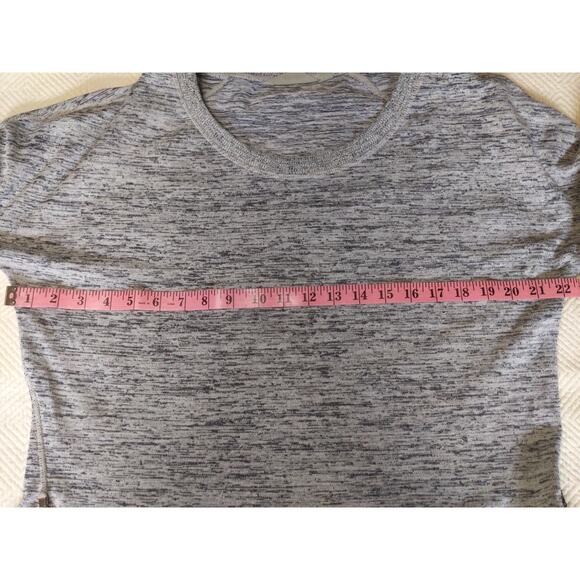 ATHLETA Gray Heather Sweatshirt Side Zip Long Sleeve Athletic Casual Comfortable - Picture 7 of 8